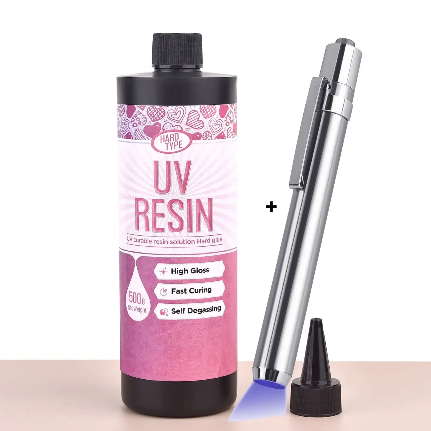 UV Epoxy Resin Glue - High Transparency Fast Drying Hard Resin Adhesive for DIY Jewelry Making & Craft Decor 20g/50g/100g