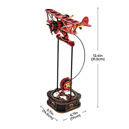 Robotime Rokr 3D Wooden Puzzle Kit – Gravity Swing, Sky Captain & Ocean Fisher Model Building Kit for Teens & Adults