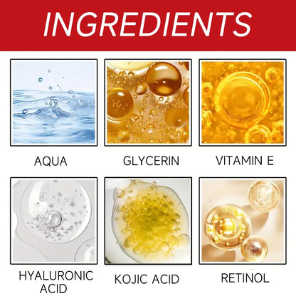 Kojic Acid & Retinol Anti-Aging Cream – Moisturizer for Wrinkle Removal, Skin Whitening and Brightening Face Care