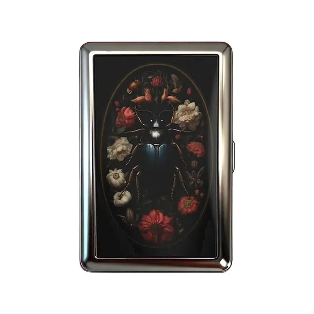 Vintage Metal Card Case - Easy Snap Multi-Function Card Holder with Versatile Compact Design