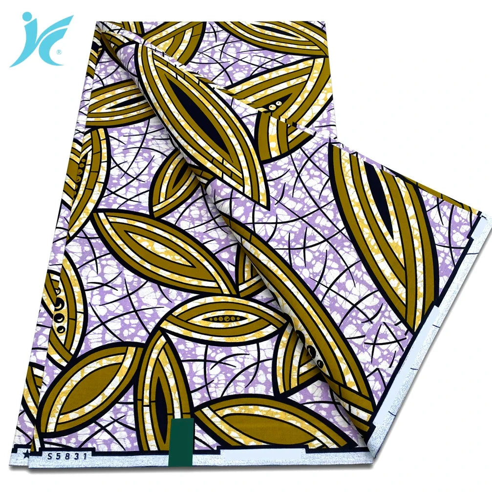 African Real Wax Print Fabric - 100% Cotton Ankara Sewing Material Wholesale Quality