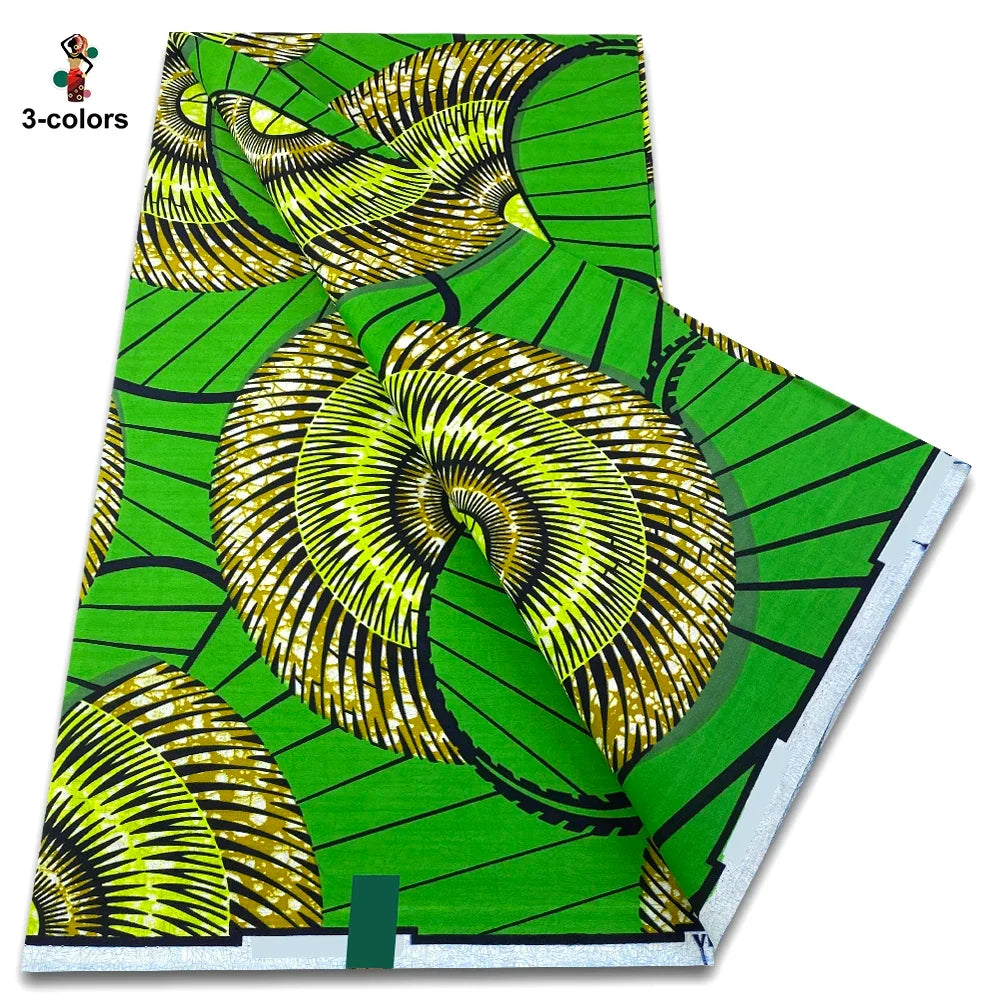 2026 Original African Wax Print Fabric - 100% Cotton Nigerian Ankara Batik Soft Pagne Material