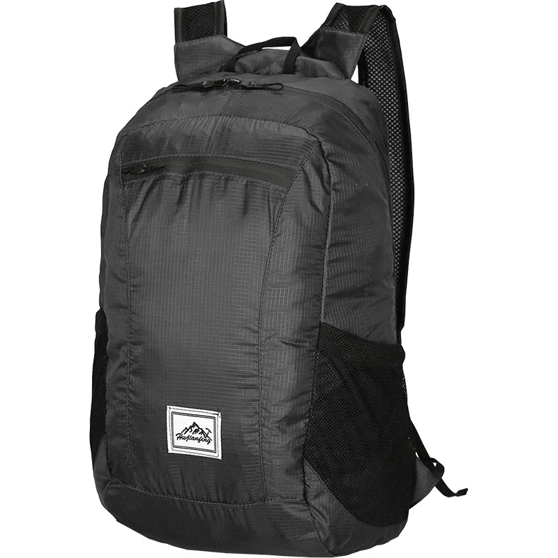 18L Portable Foldable Backpack: Ultralight Mountaineering Bag for Outdoor Climbing, Cycling, Travel - Hiking Daypack