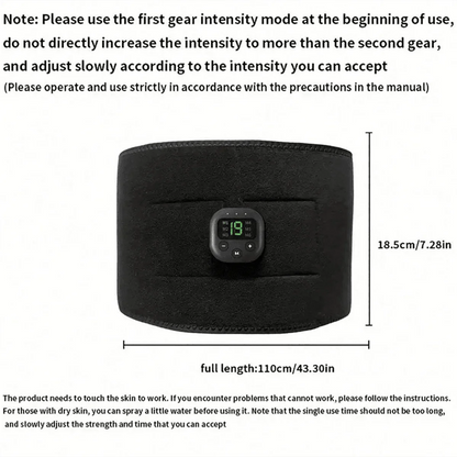 Portable USB Waist Massager Belt — Electric Body Shaper & Fitness Trainer for Arm, Hip & Leg Toning