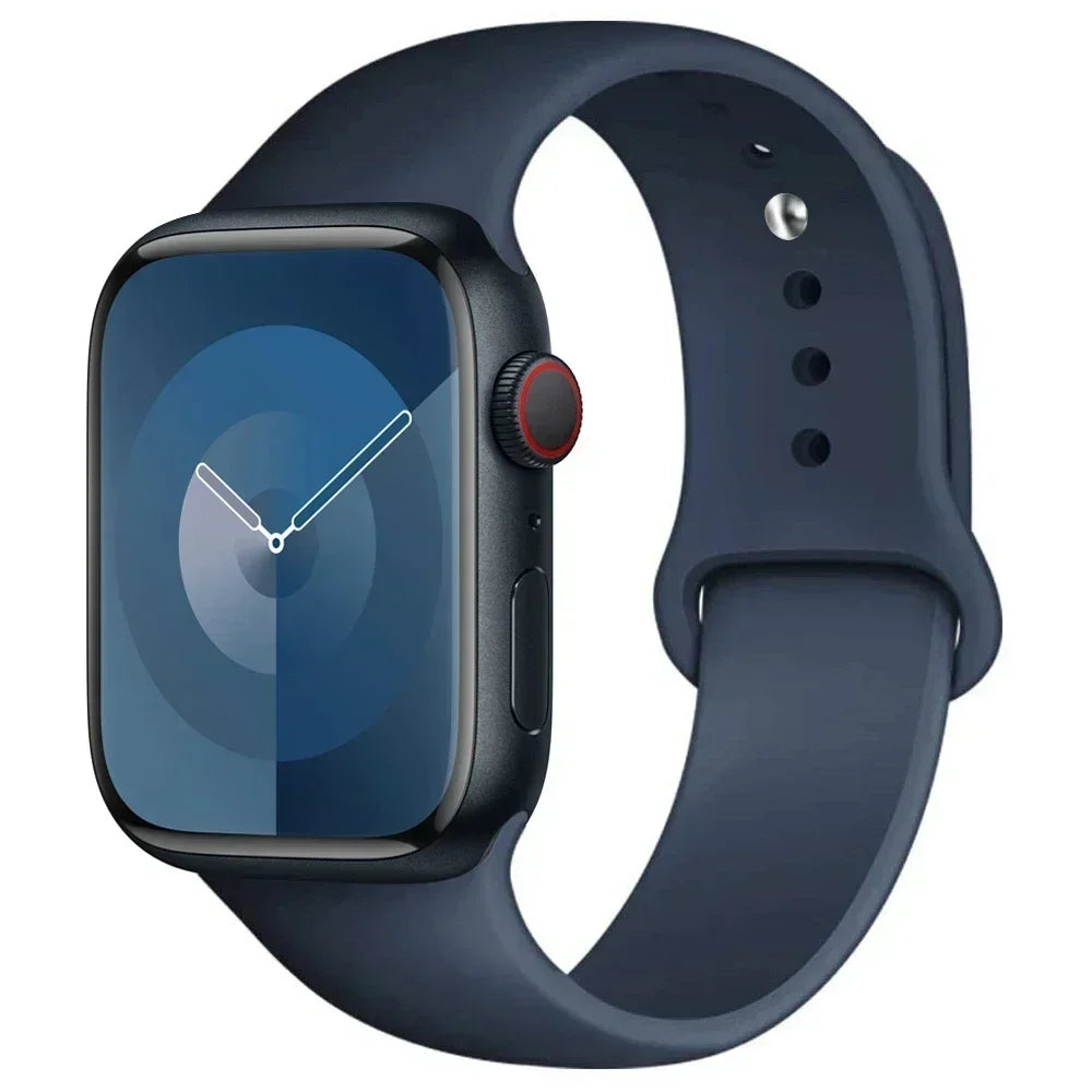 Silicone Sport Band for Apple Watch — Fits Ultra 2/3 & Series 11–SE (40–49mm)