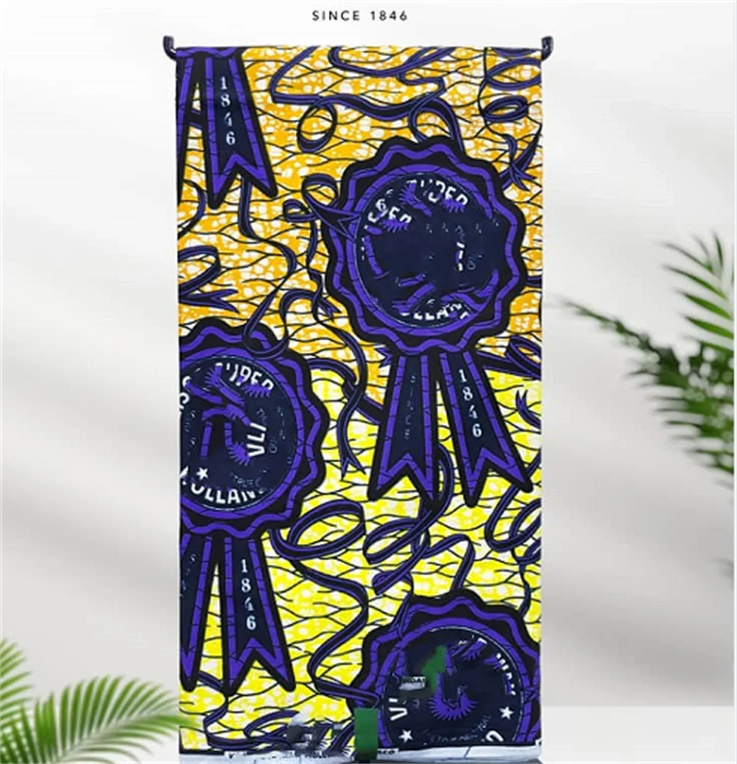African Real Print Ankara Wax Fabric - Soft 100% Cotton Pagne 6 Yards