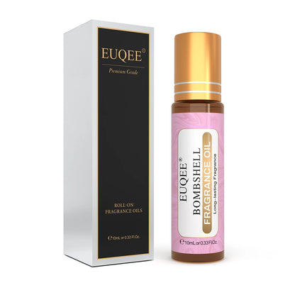EUQEE 10ml Fragrance Oil Roll-On - Long-Lasting Perfume Scent for Diffusers, Burners & Aromatherapy
