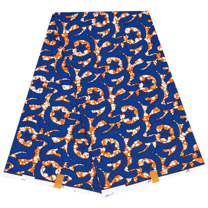 African Nigerian Batik Wax Print Fabric - High Quality Polyester Ankara Sewing Cloth A-7