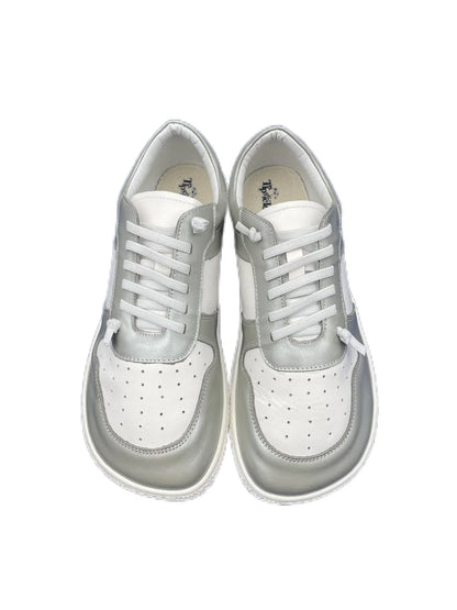 Tipsietoes 2025 Barefoot Leather Sneakers – Flat, Lightweight, Zero Drop Shoes with Wide Toe Box for Men & Women