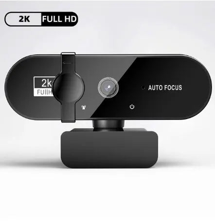 4K & 1080P Mini Webcam | 2K Full HD USB Camera with Microphone, Auto Focus for PC & Laptop