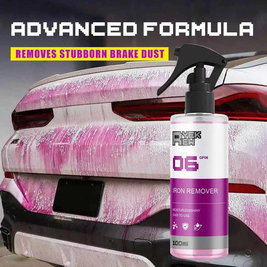 Car Rust Remover Spray - Fast Auto Rust Cleaner with Anti-Corrosion Protection & Tire Shine Maintenance Formula