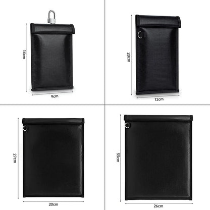 Waterproof Fireproof Car Key Signal Shielding Bag – RFID Blocking Faraday Pouch and Mobile Phone RF Signal Blocker Case