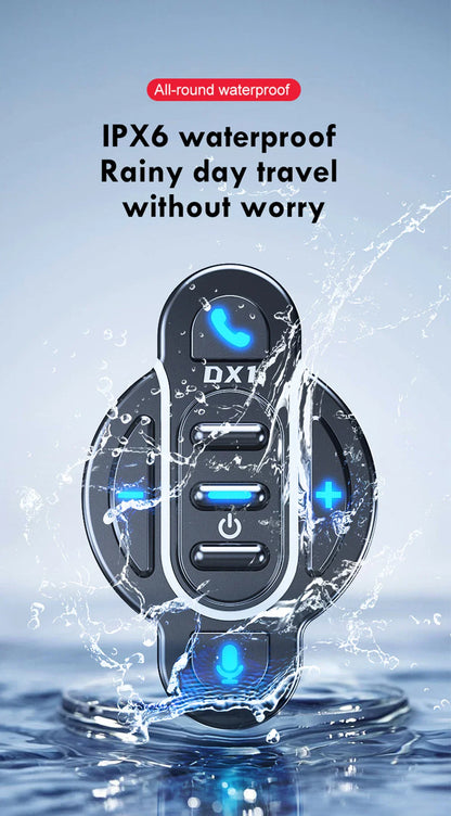 Universal Smart Bluetooth 5.4 Remote Control - Waterproof Wireless Media Controller for Motorcycle Helmet & Bike Handlebar