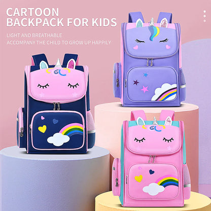 Children’s School Backpack | Cute Waterproof Lightweight Bag for Elementary Students, Grades 1-6, Ages 6-12