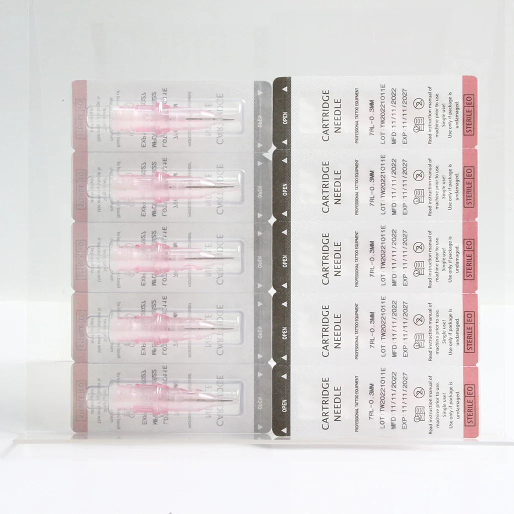 1RL 3RL 7RL Practice Tattoo Needles – 10/20/50/100PCS for PMU Motor Pen & Grip Cartridge Supplies