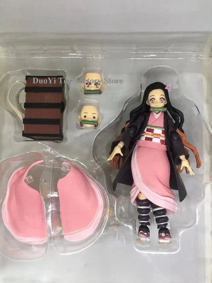Figma Demon Slayer Action Figures – Rengoku, Tanjirou, Nezuko & Zenitsu Kimetsu no Yaiba Toys