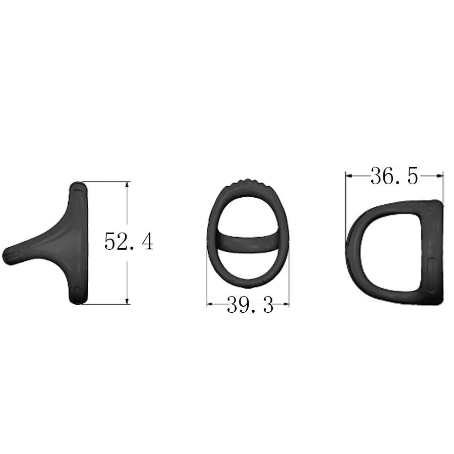 Silicone Penis Rings for Men – Erection Enhancer, Semen Lock, Long-Lasting Delay Ejaculation Adult Sex Toys for Couples 18+