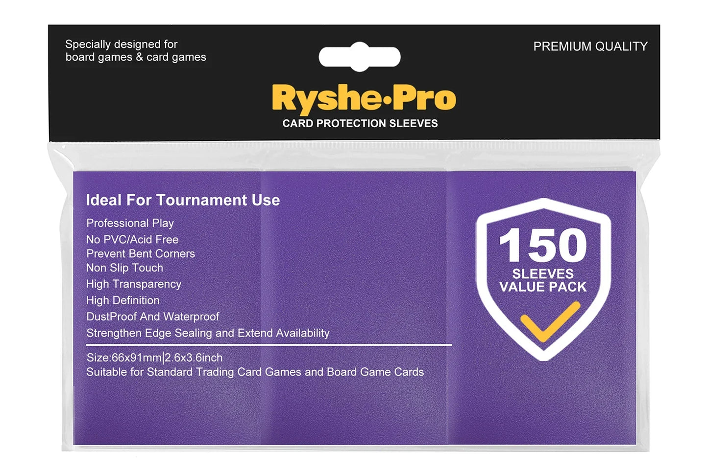 100PCS Matte Card Sleeves - 66x91mm TCG Trading Card Protectors for Pokémon, Tarot & Board Games