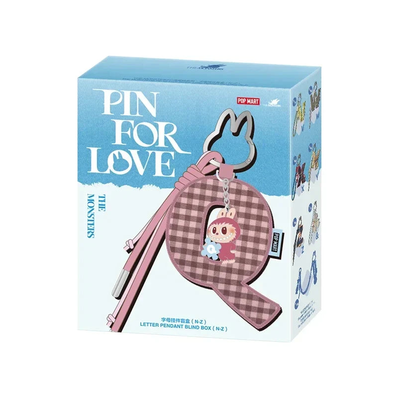 POP MART The Monsters Pin for Love – Letter Pendant Blind Box Mystery Toy, Anime Figure Ornament Gift