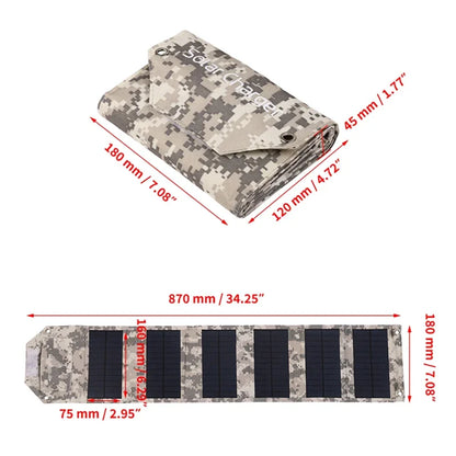 60W 80W 100W Foldable Solar Panel — 5V USB Portable Waterproof Charger for Phone, Camping & Power Bank