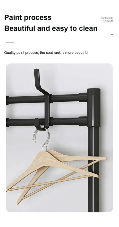 Multi-Layer Shoe and Hat Rack - Multifunctional Floor Standing Storage for Shoes, Sneakers, and Coats, Dormitory Organizer Cabinet