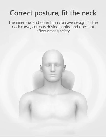 Electric Car Lumbar & Neck Massage Pillow | Single Headrest Vibration Cushion for Seat Support
