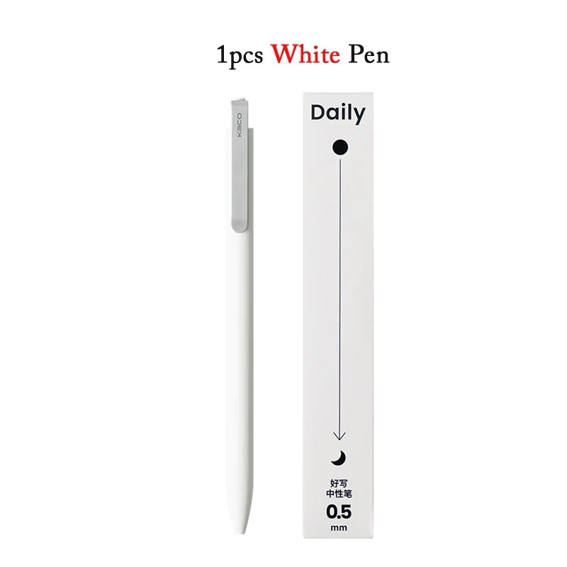 KACO Metal Clip Gel Pen - 0.5mm Black Ink Quick Dry Signature Pen with 800M Smooth Writing Capacity