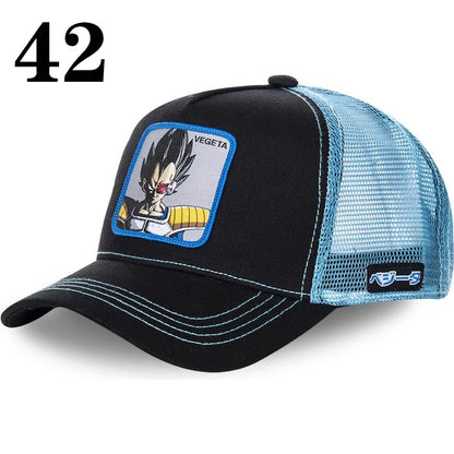 Dragon Ball Anime Baseball Cap - Goku Vegeta Buu Mesh Hip Hop Hat for Summer Casual Wear