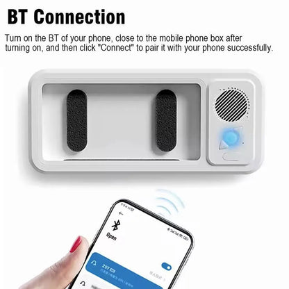 Z07 Waterproof Bluetooth Speaker Phone Holder – Wall Mounted Shower Bathroom Touchscreen Stand for Hands-Free Video & Music Streaming