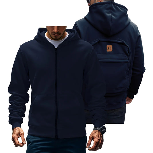 Autumn/Winter Loose Cotton Hoodie – Unisex Casual American Fashion Backpack Style