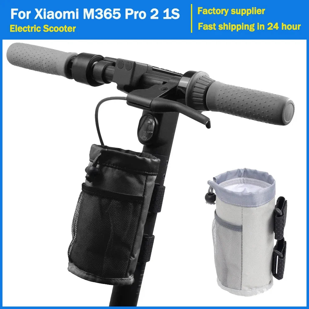 Electric Scooter Water Bottle Holder Bag - Handlebar Cup Holder for Xiaomi M365 Pro 2, Mi3, Mi4 & Ninebot Models