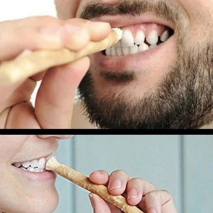 Natural Miswak Siwak Toothbrush - Traditional Arak Stick Manual Teeth Cleaning & Travel Oral Care Tool