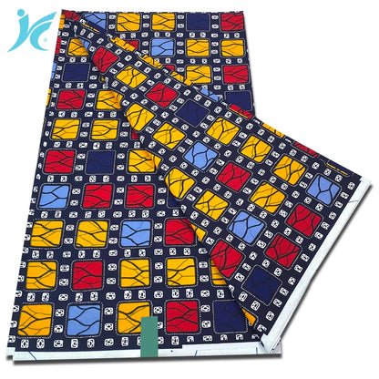 2026 African Real Wax Fabric - 100% Cotton Nigerian Ankara Dutch Batik Sewing Cloth