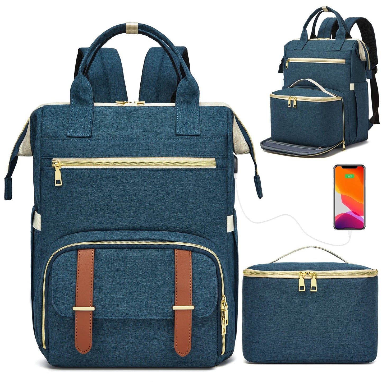 Insulated Lunch Cooler Backpack – Large Capacity Waterproof Picnic & Travel Bag for Outdoor Camping, Multifunctional Food Storage Pack