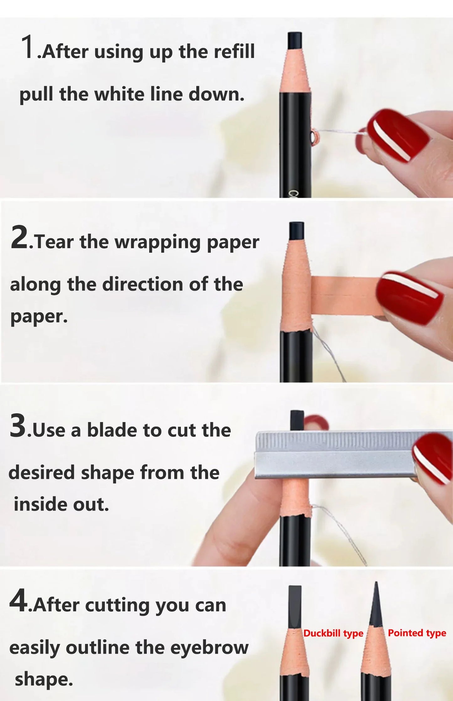 Waterproof Eyebrow Pencil – Long-Lasting Brow Enhancer for Professional Makeup, Brow Lift & Feathered Eyebrows