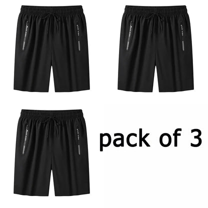 Men's Plus Size Sweatpants – 1/2/3 Pack Loose Fit Elastic Waist Sport Shorts for Running & Fitness (1XL-7XL)