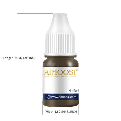3ml Milk Tea Pigment Ink – Semi-Permanent Makeup Colors for Eyebrow, Eyeliner & Lip Microblading
