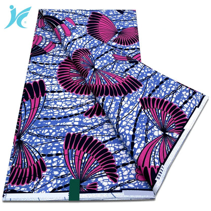 African Real Wax Print Fabric - 100% Cotton Ankara Sewing Material Wholesale Quality