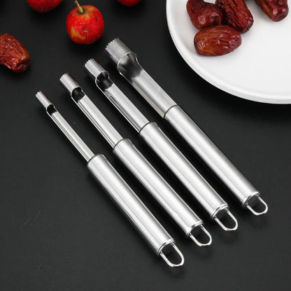 Stainless Steel Fruit Corer & Apple Seed Remover – Home Vegetable Tool for Pear, Red Dates, Hawthorn, and Kitchen Accessories