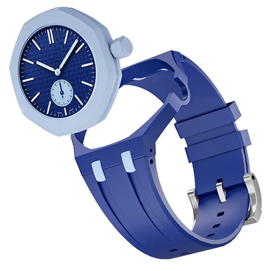 2-in-1 Swatch X AP Royal Case Strap - Silicone Wristwatch Conversion Modification Accessories