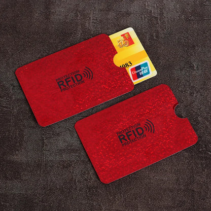 10PCS RFID Card Protector Sleeves - Anti Scan NFC Blocking Aluminum Foil Credit Card Holder