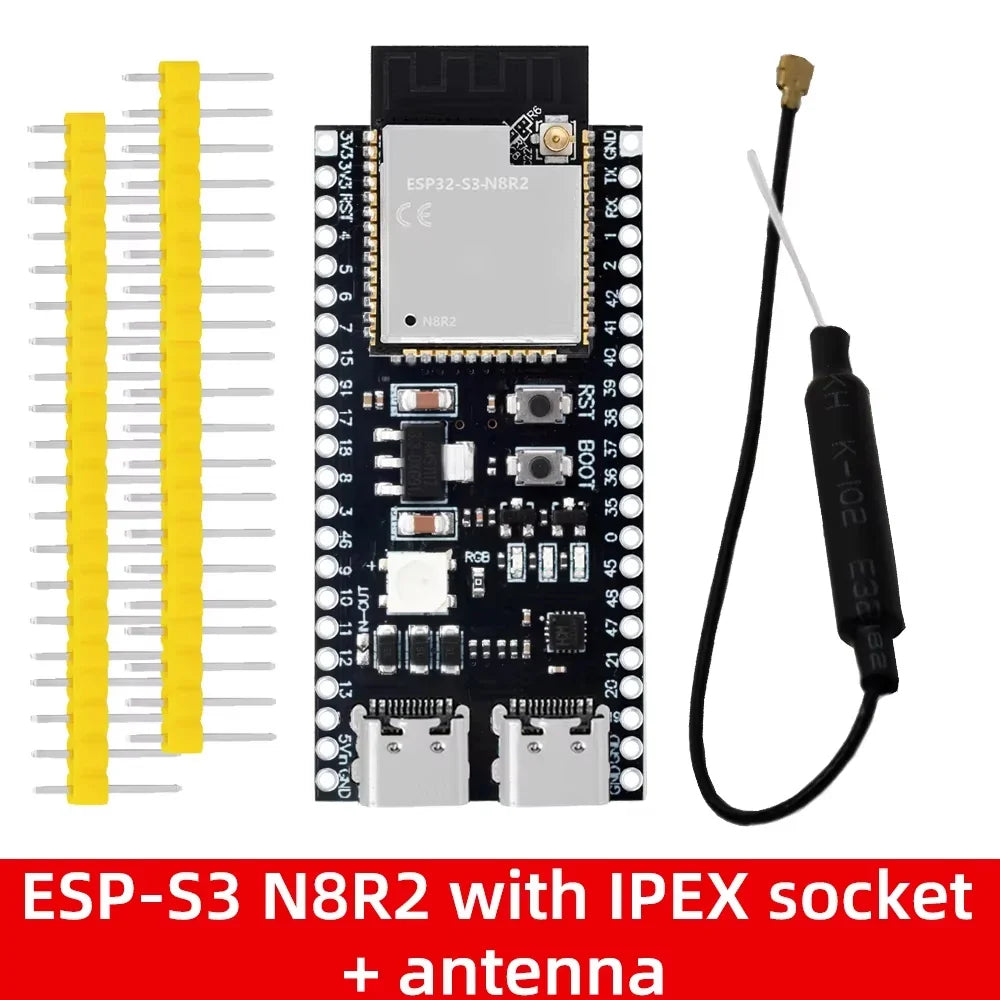 ESP32-S3 DevKitC-1 Development Board - WiFi Bluetooth BLE 5.0 Mesh Module for Arduino Projects