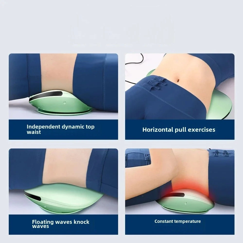 Electric Lumbar Traction Device Massager – Adjustable Intensity with Heat Function, Inflatable Back Stretcher