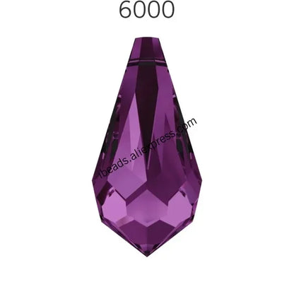 Austria Crystal Drop Pendant - Genuine 6000 Series Rhinestone Charm Bead for DIY Jewelry Making