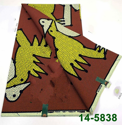 Latest Style Ankara Wax Print Fabric - 100% Cotton High Quality Soft African Real Wax Material