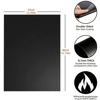 Multifunctional Grill Mat - Reusable High-Temperature Resistant Baking & Microwave Oven Liner for Easy Cooking