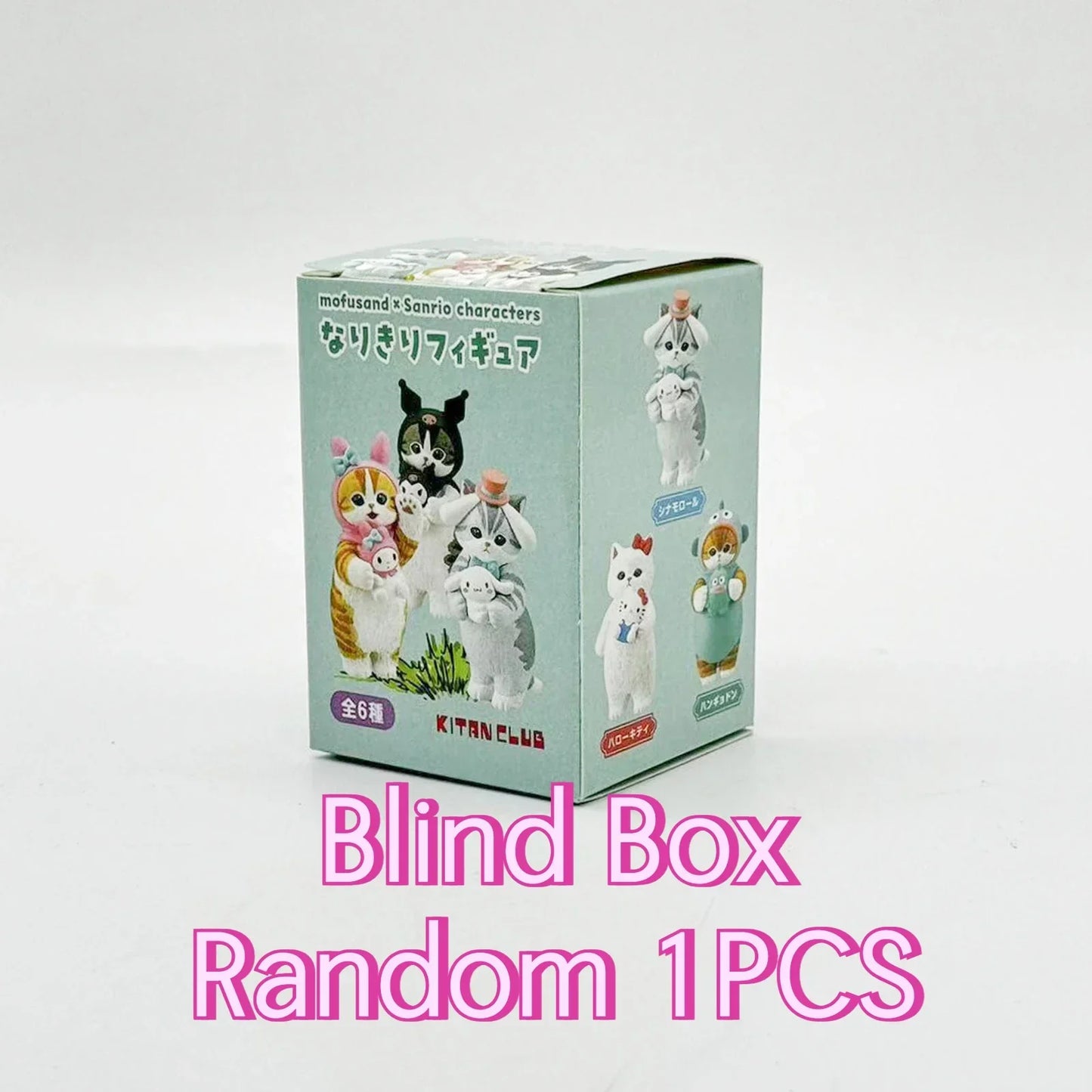 Kawaii Sanrio Style Blind Box Figures - Hello Kitty Kuromi Pompompurin Cat Anime Doll Collectible Toy Ornament Gift