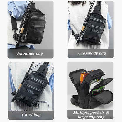 Multifunctional Fishing Backpack – Lightweight Tactical Gear Bag for Outdoor Fishing