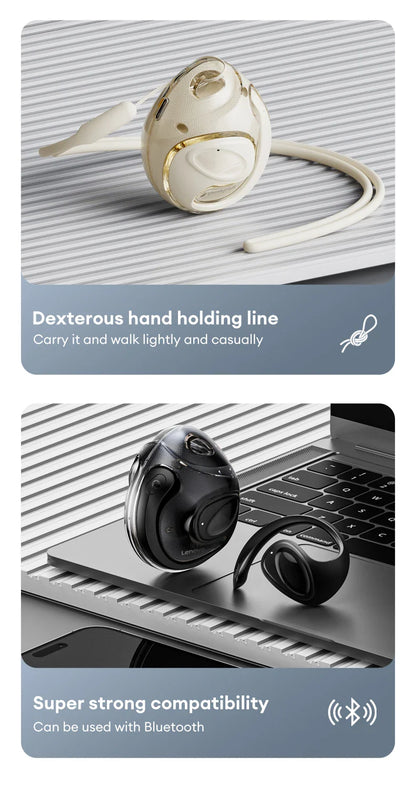 Lenovo X15 PRO Ⅱ OWS Bluetooth 5.4 Earphones – Sport Earbuds with Ear Hook, HD HiFi Surround Sound Headphones