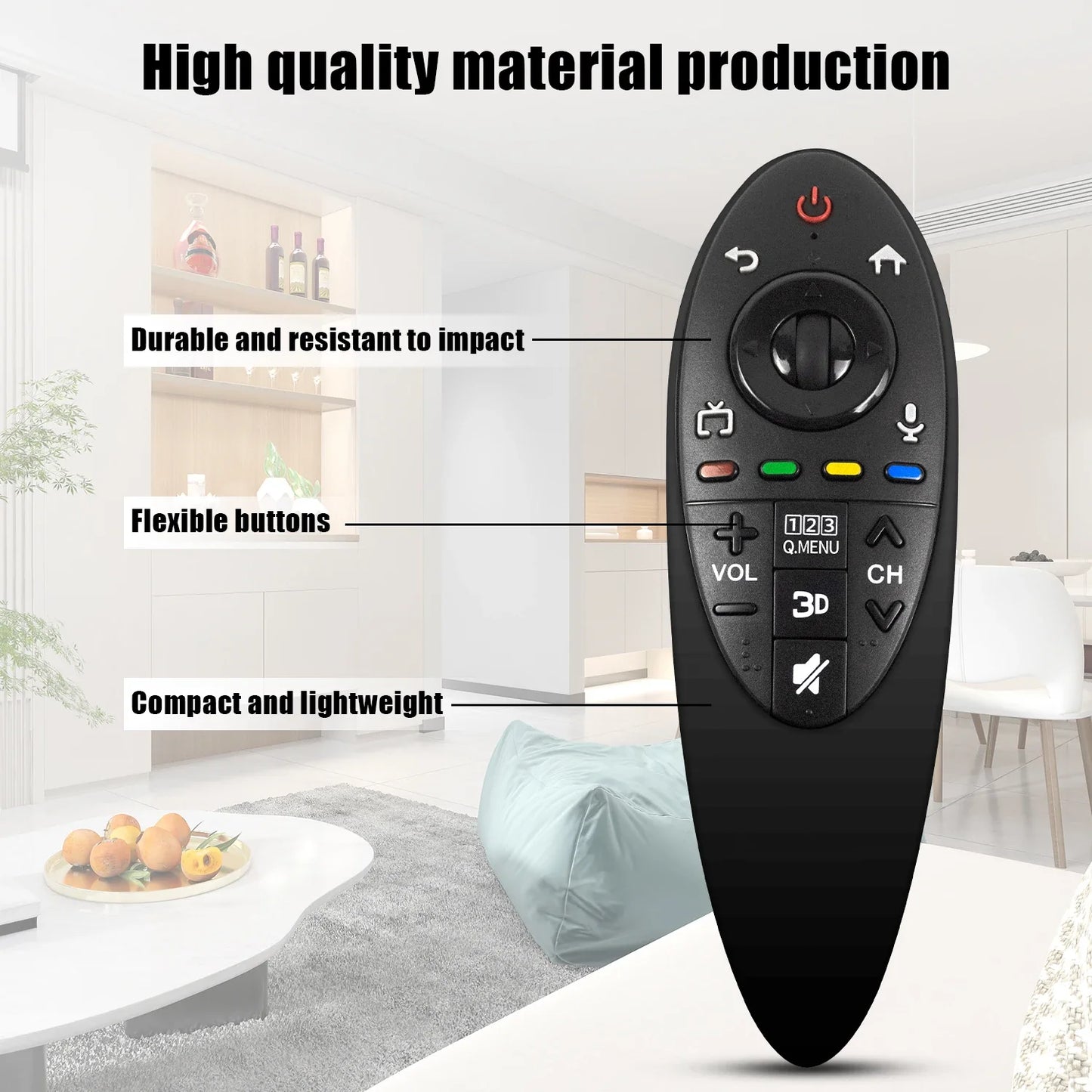 LG AN-MR500G Smart TV Remote Control - Replacement Remote for 3D MBM63935937 Models